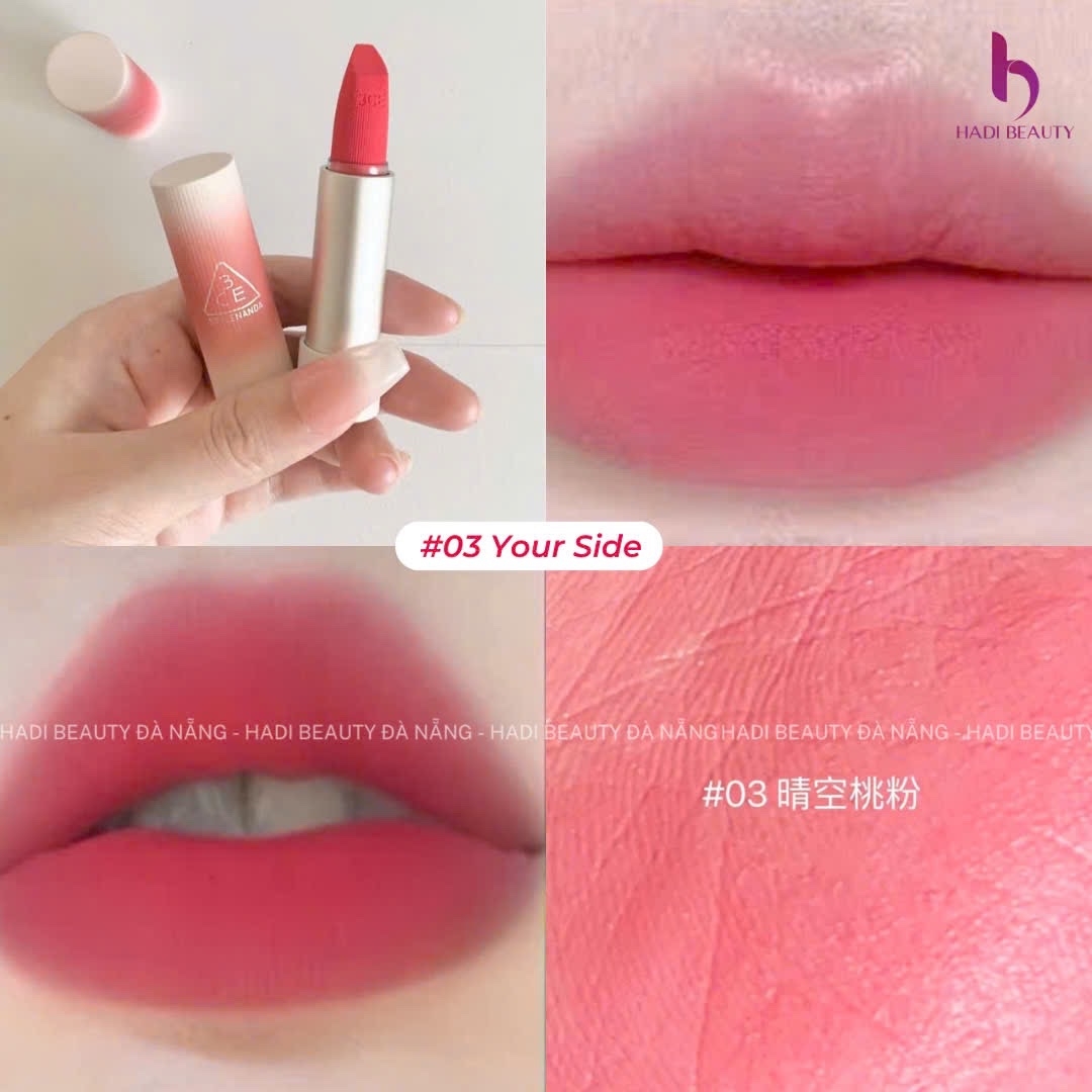 Son Thỏi Mềm Môi 3Ce Cashmere Hug Lipstick #03 Your Side