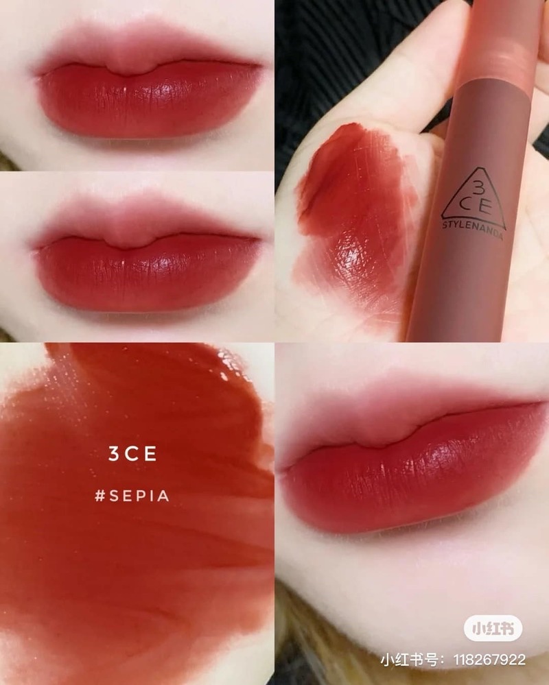 Son Kem Lì 3Ce Blur Water Tint #Sepia