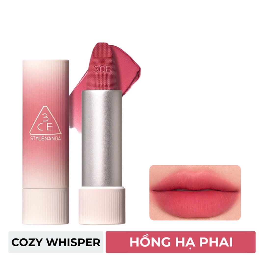 Son Thỏi Mềm Môi 3Ce Cashmere Hug Lipstick #05 Cozy Whisper