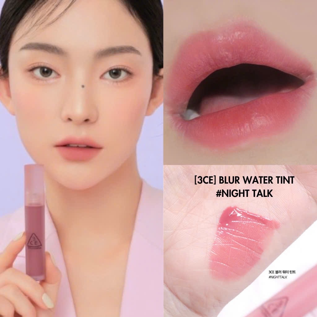 Son Kem Lì 3Ce Blur Water Tint #Night Talk