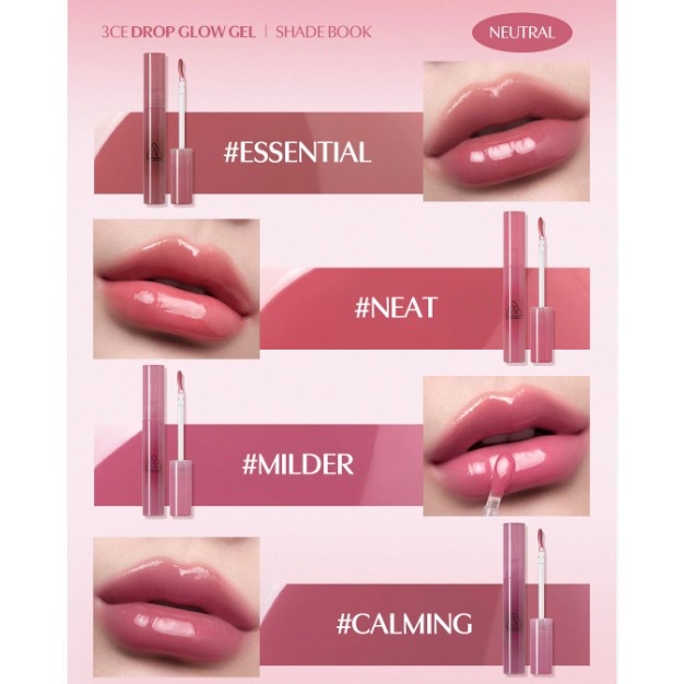 Son Bóng Dạng Gel 3Ce Drop Glow Gel #Neat