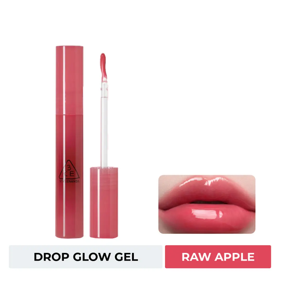 Son Bóng Dạng Gel 3Ce Drop Glow Gel #Raw Apple