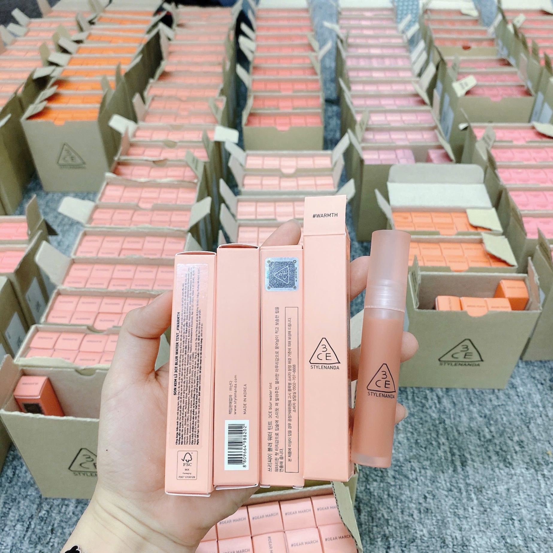 Son Kem Lì 3Ce Blur Water Tint #Warmth