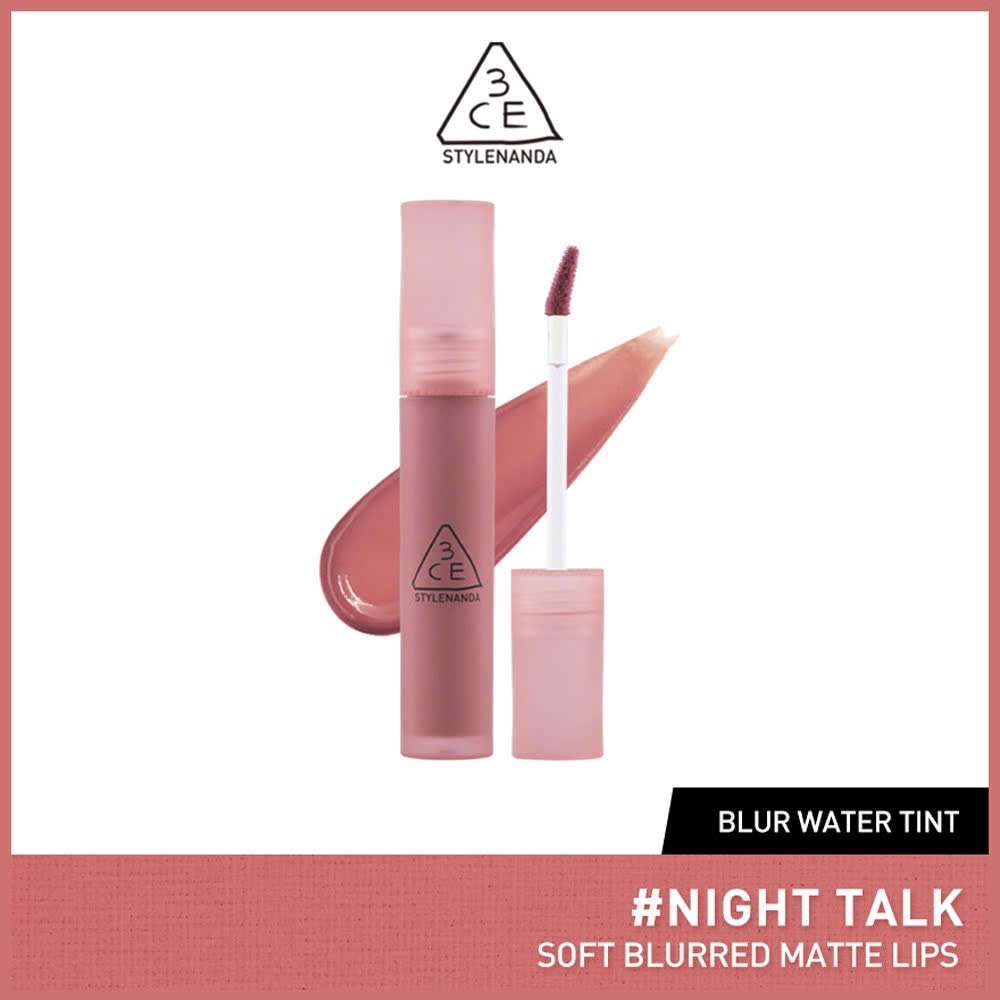 Son Kem Lì 3Ce Blur Water Tint #Night Talk