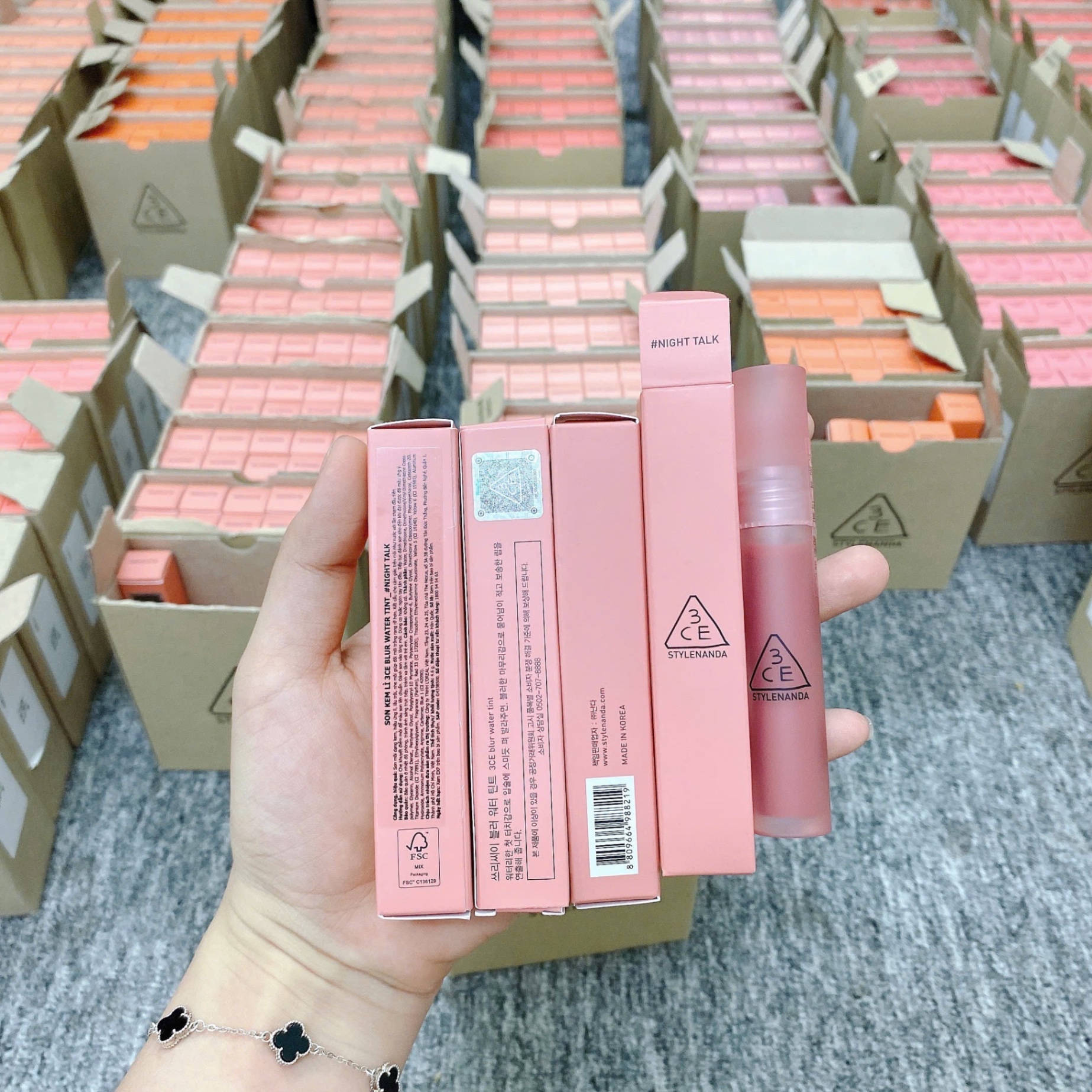 Son Kem Lì 3Ce Blur Water Tint #Night Talk