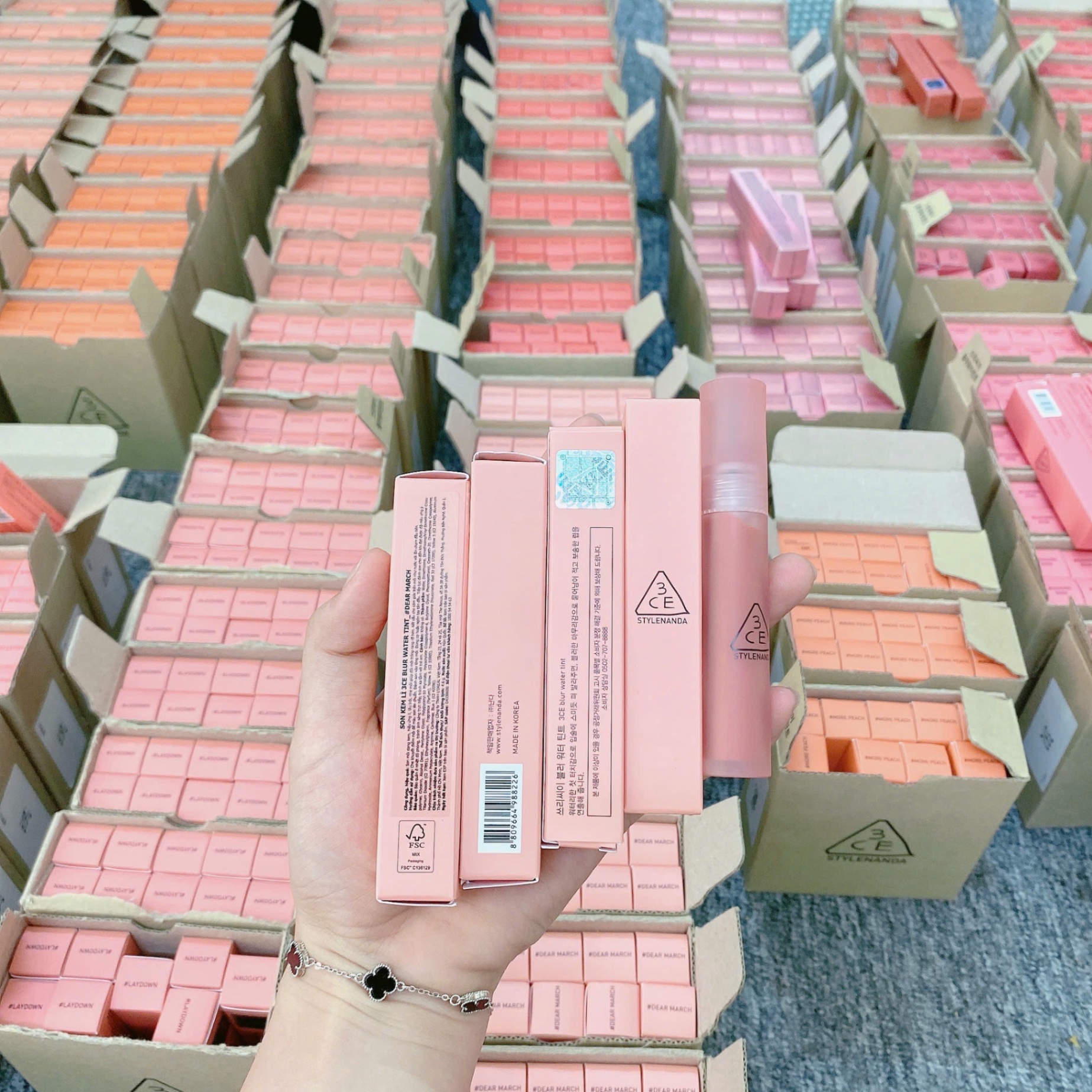 Son Kem Lì 3Ce Blur Water Tint #Dear March