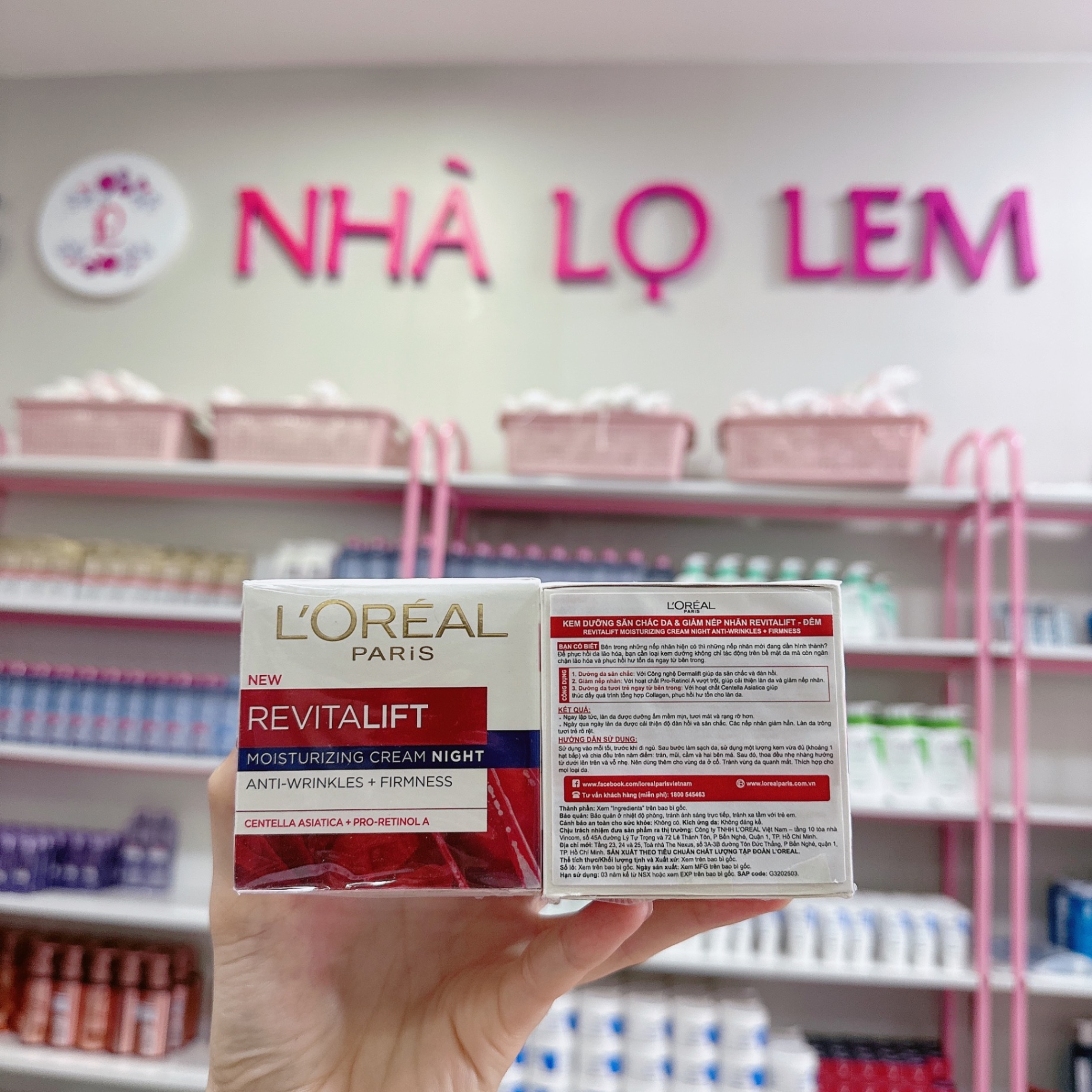 Kem Dưỡng Loreal Revitalift Moisturizing Cream Night 50ml