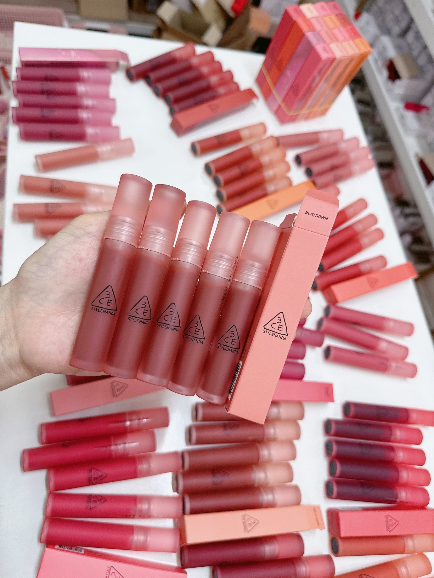 Son Kem Lì 3Ce Blur Water Tint #Laydown