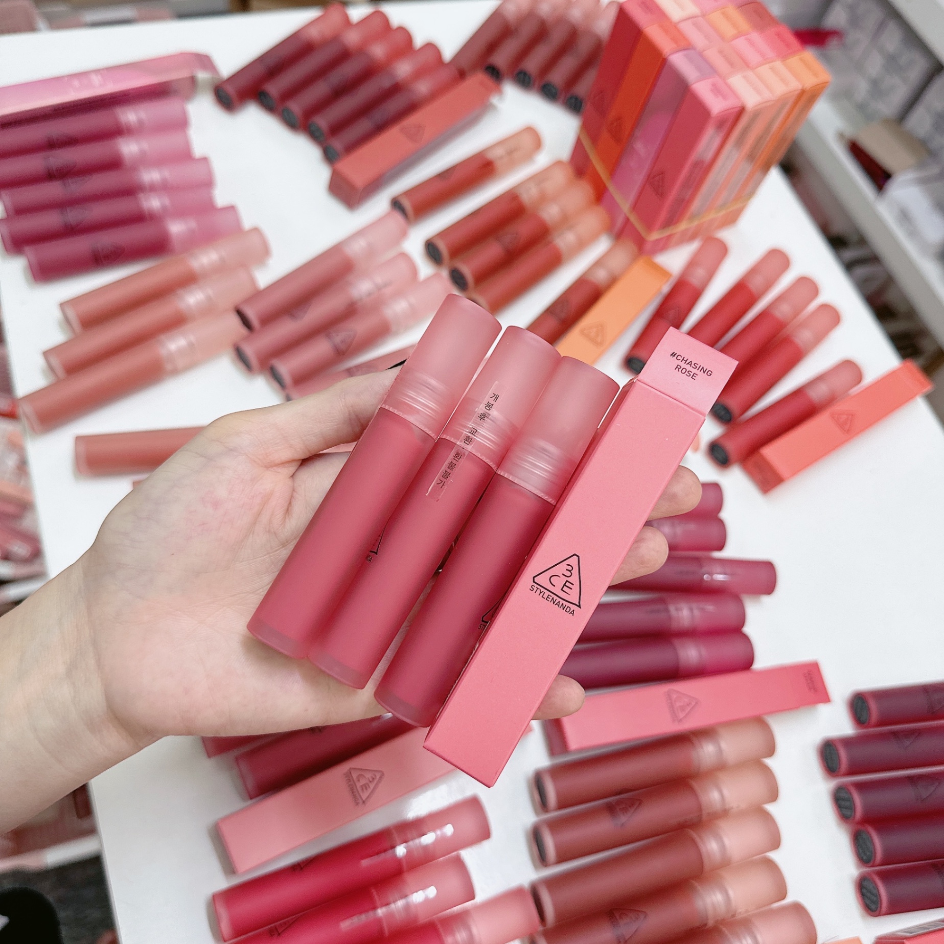 Son Kem Lì 3Ce Blur Water Tint #Chasing Rose