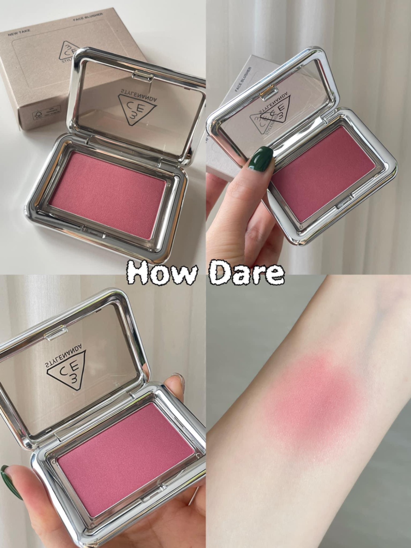 Phấn Má Hồng 3CE New Take Face Blusher #How Dare