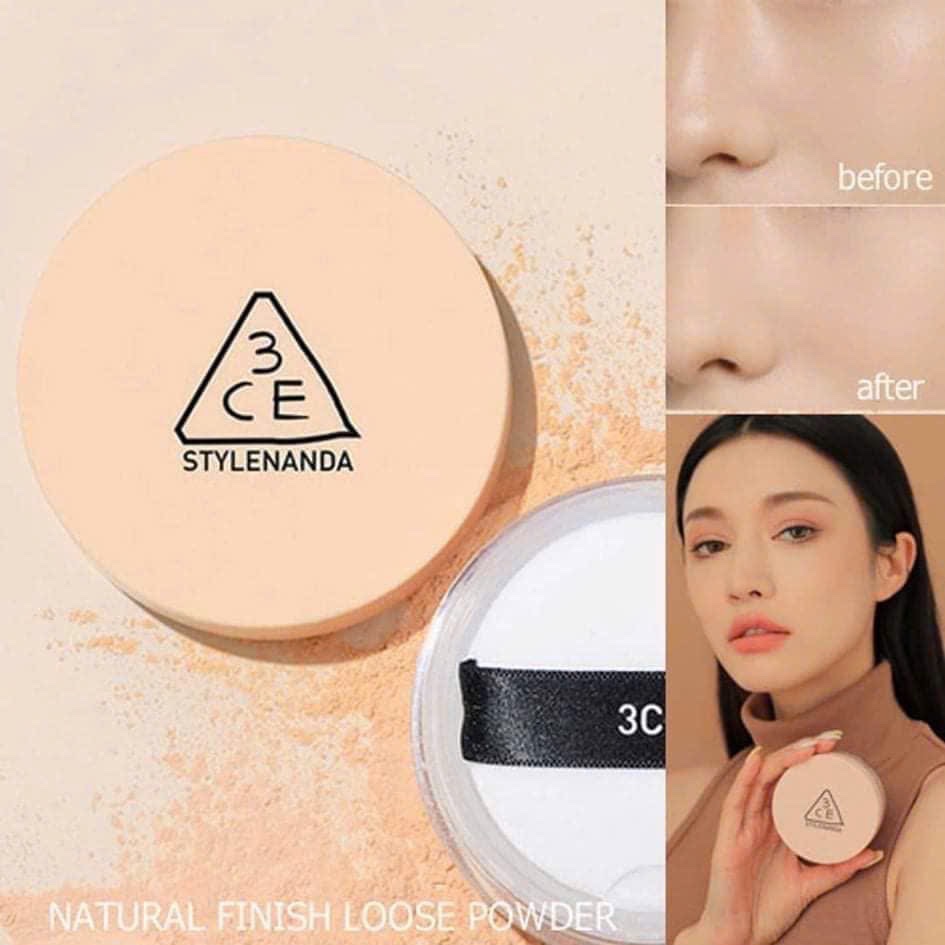 Phấn Phủ 3Ce Natural Finish Loose Powder #001