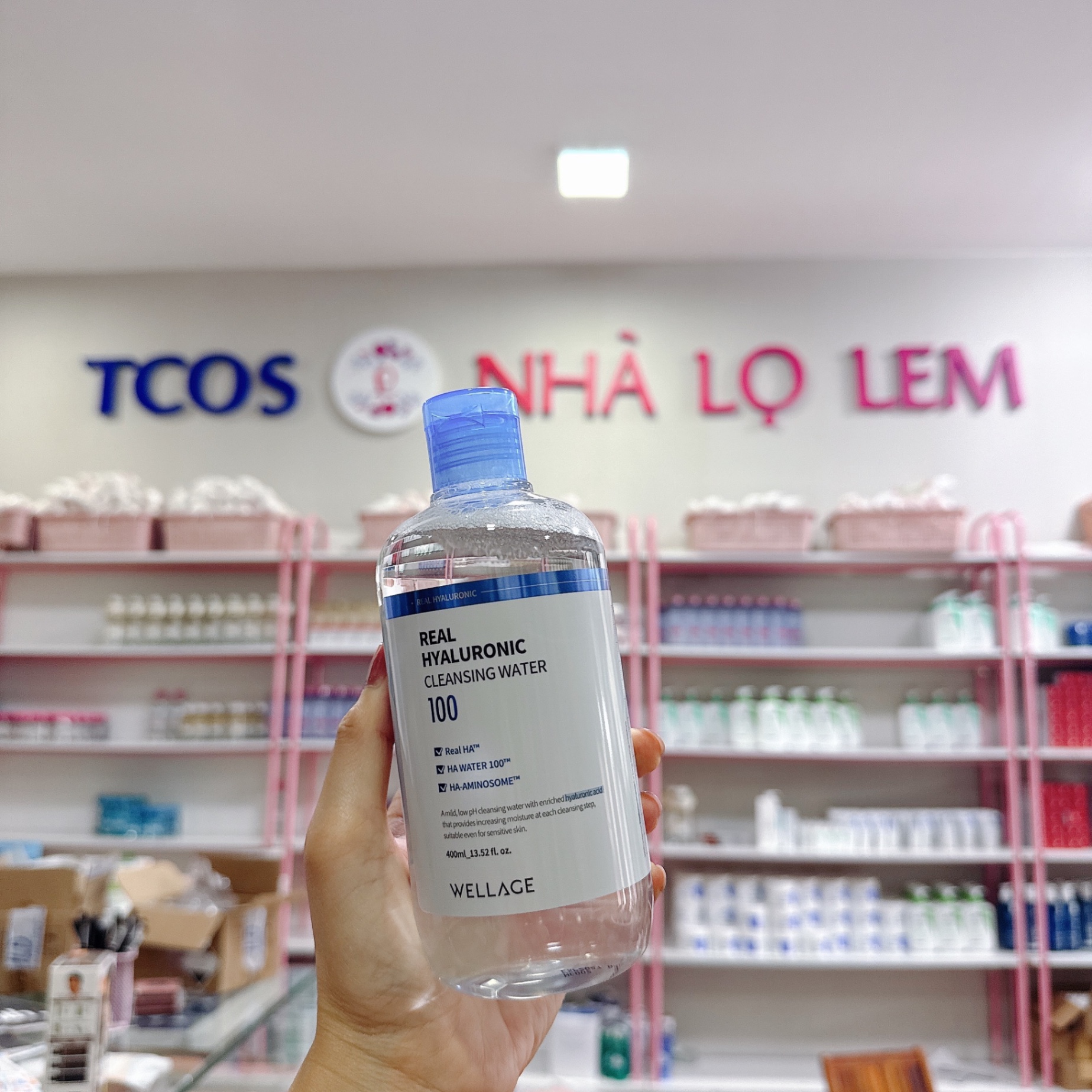 TẨY TRANG WELLAGE REAL HYALURONIC CLEANSING WATER 100 (nhập khẩu)