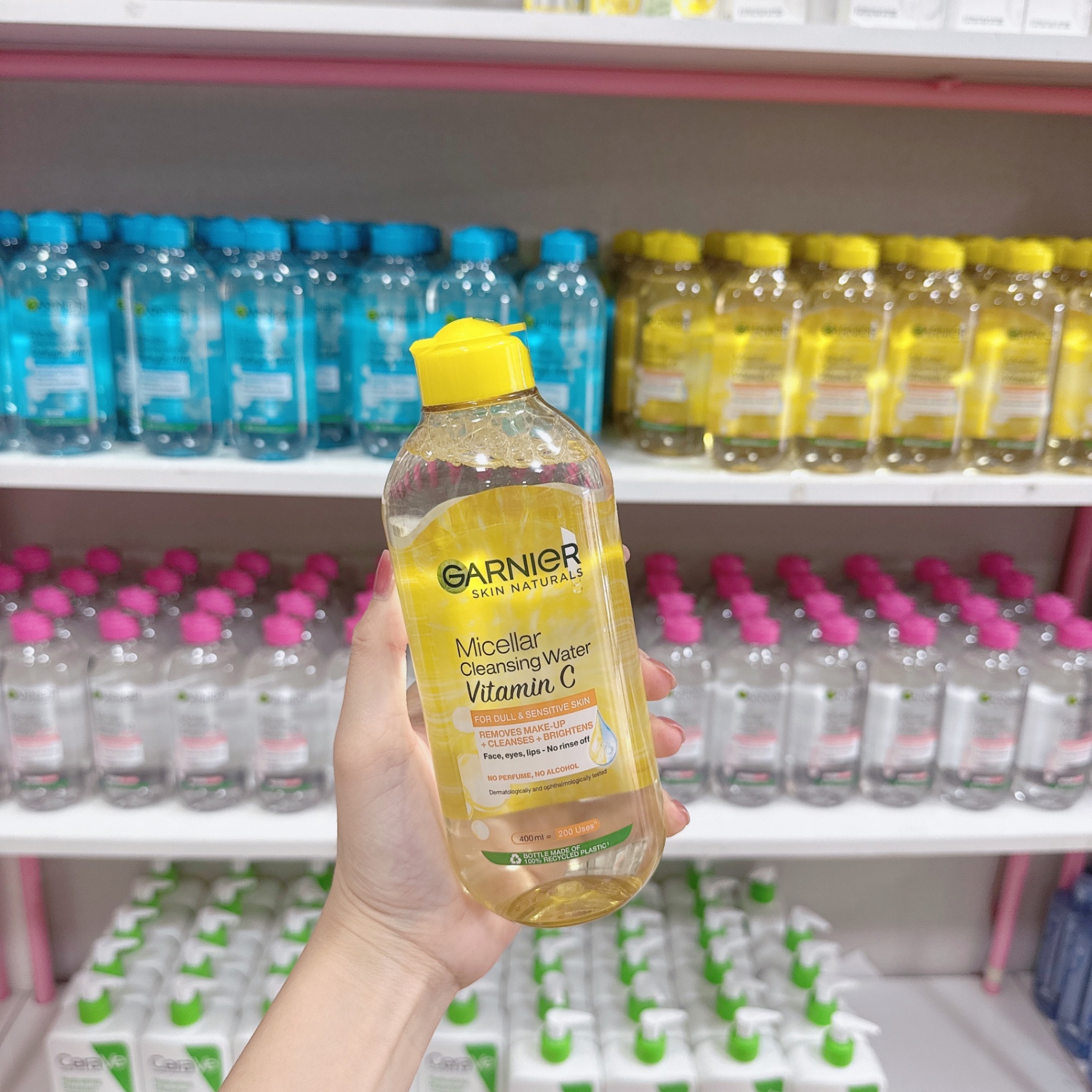Tẩy Trang Garnier Pháp 400Ml - Vàng Vitamin C ( Hàng Công Ty  )