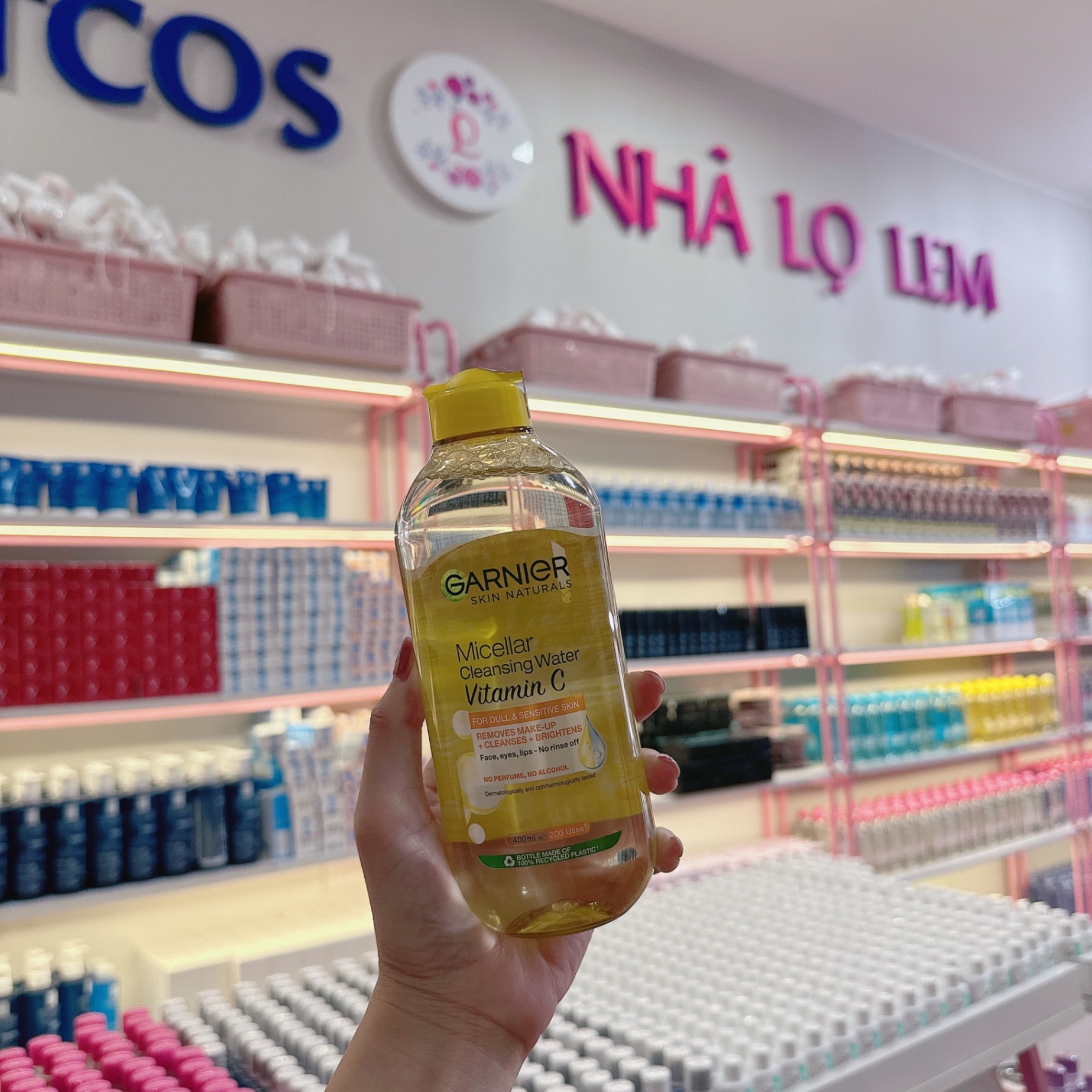 Tẩy Trang Garnier Pháp 400Ml - Vàng Vitamin C ( Hàng Công Ty  )