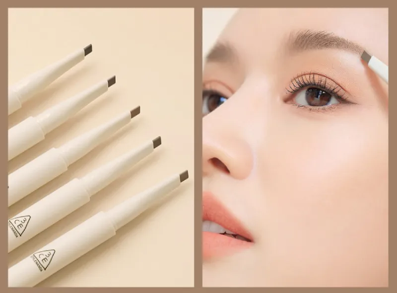 Bút Chì Kẻ Mày 3Ce Easy Brow Designing Pencil #Deep Brown