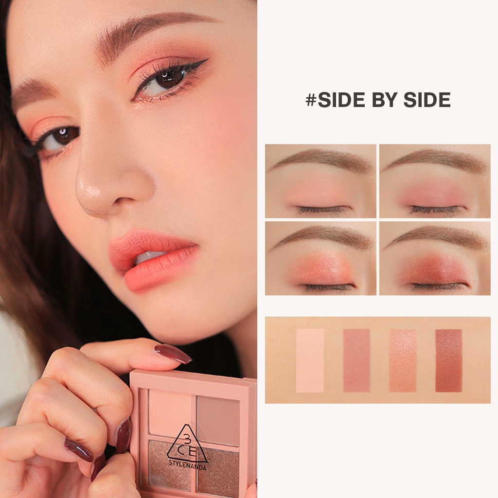 Bảng Phấn Mắt 3Ce 4 ô Mini Multi Eye Color Palette #Side By Side