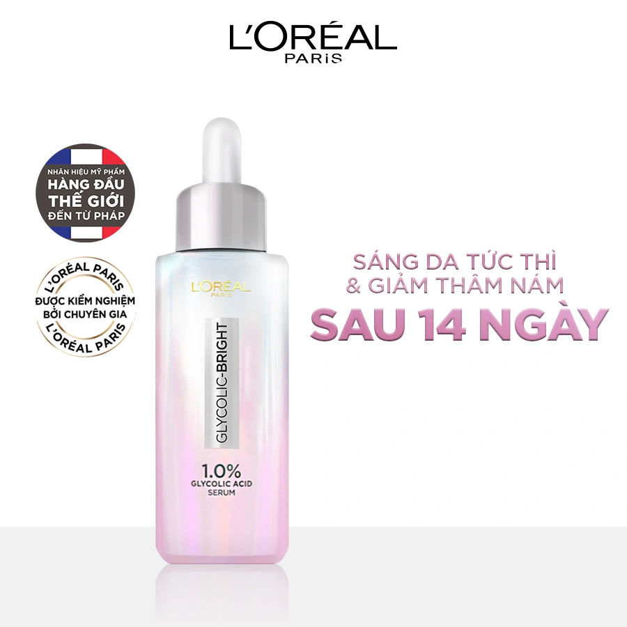 Serum Loreal Glycolic - Bright ( Vỏ Hồng )