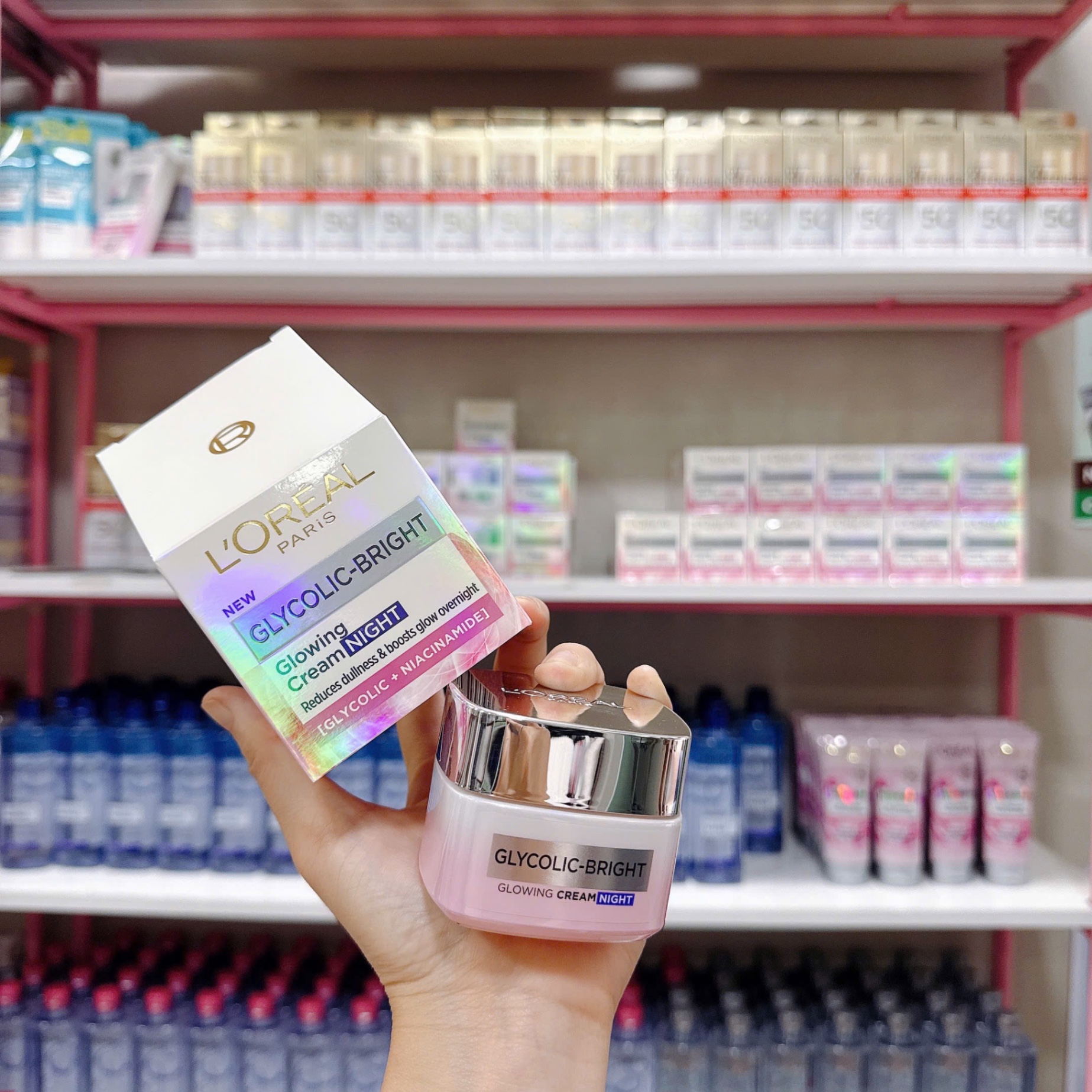 Kem Dưỡng Loreal Glycolic trắng da Ban Đêm