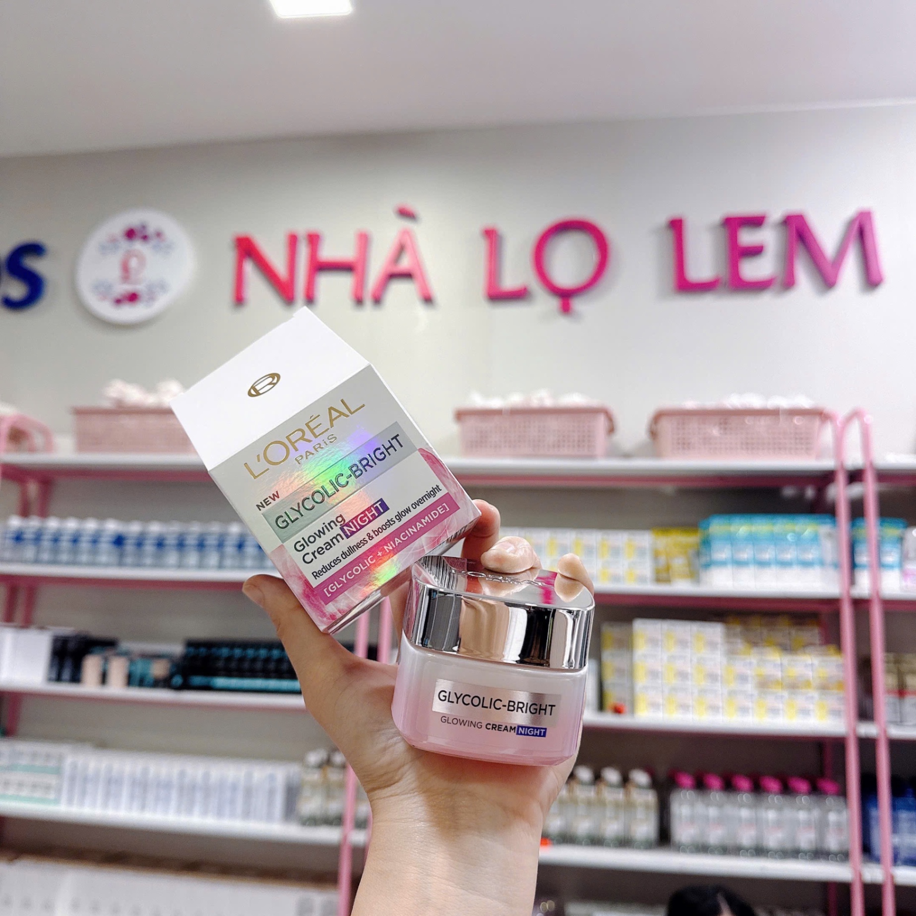 Kem Dưỡng Loreal Glycolic trắng da Ban Đêm