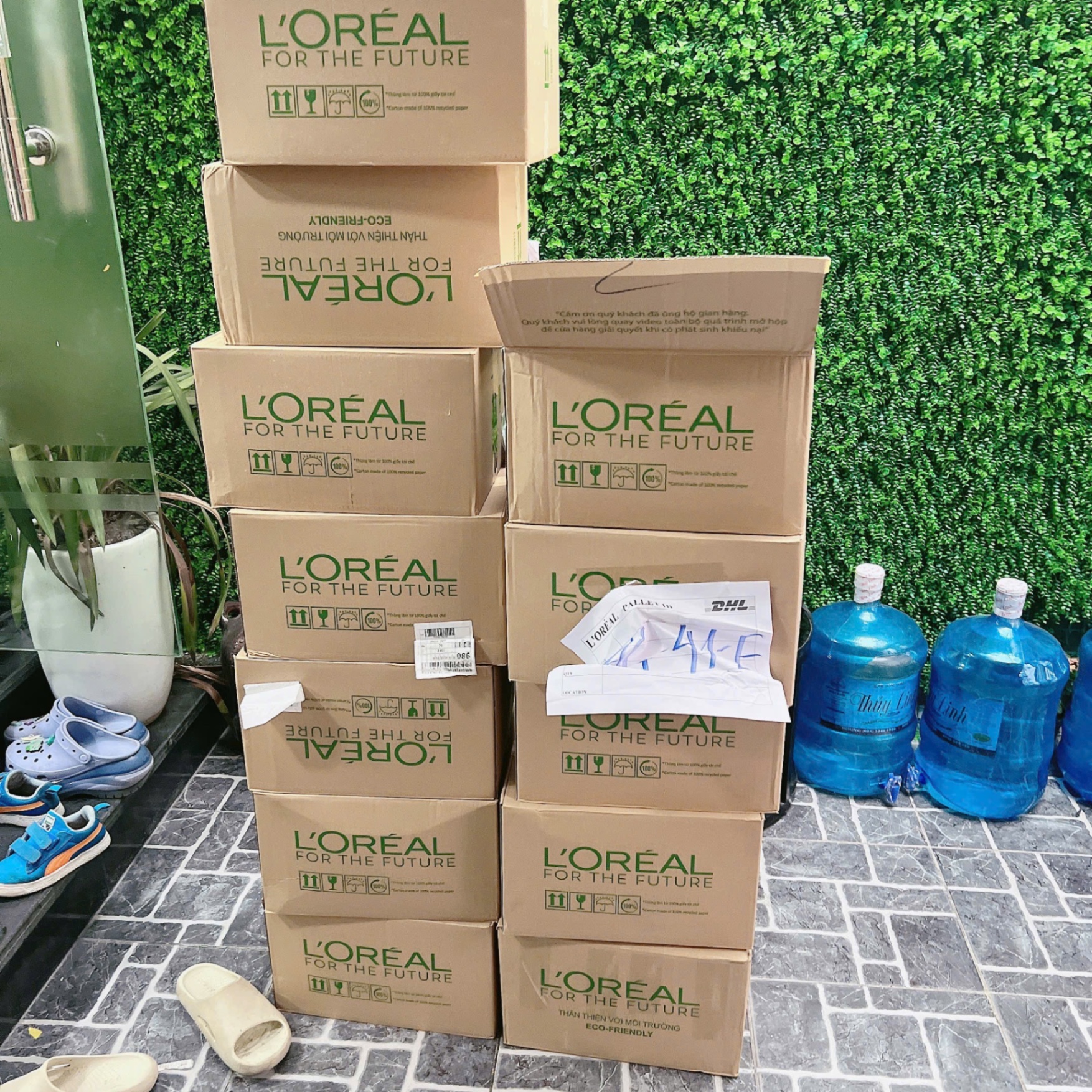 Set Sample Garnier Vitamin C (serum + kem chống nắng)