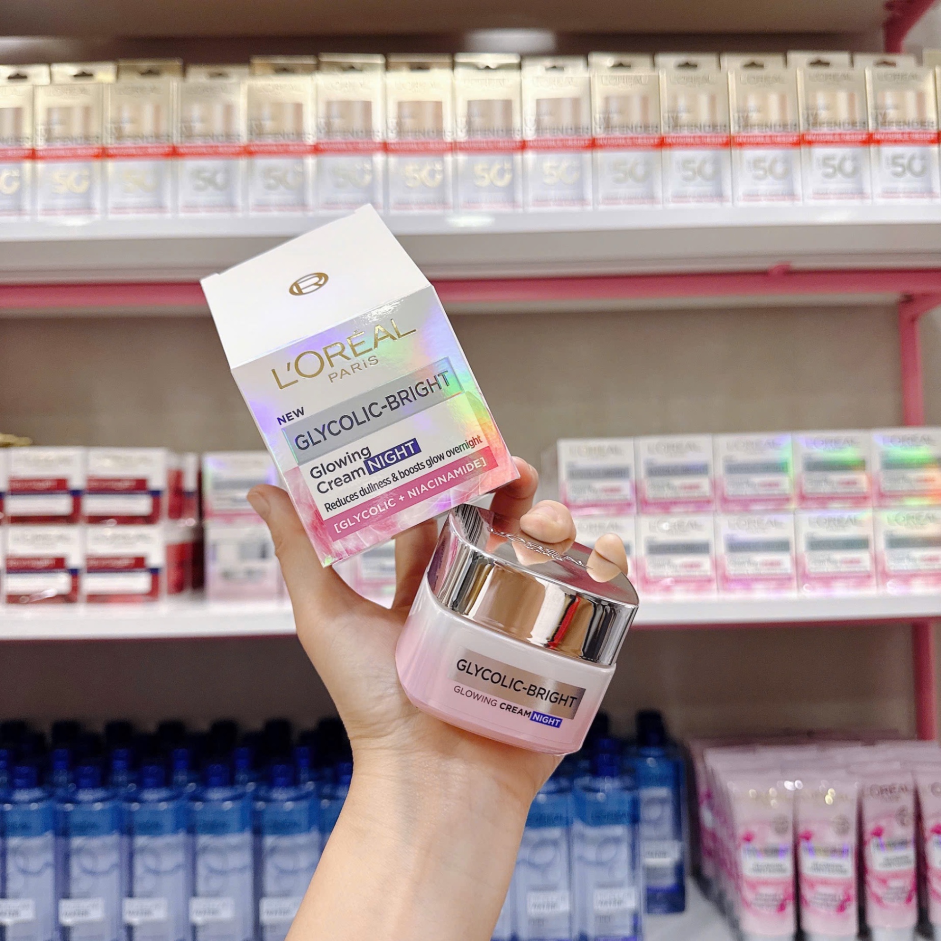 Kem Dưỡng Loreal Glycolic trắng da Ban Đêm