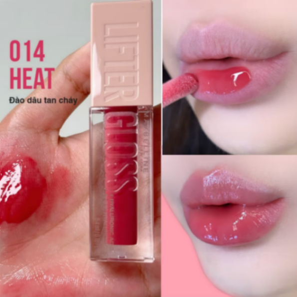 Son Bóng Maybelline Lifter Gloss #014 Heat  Đào Dâu