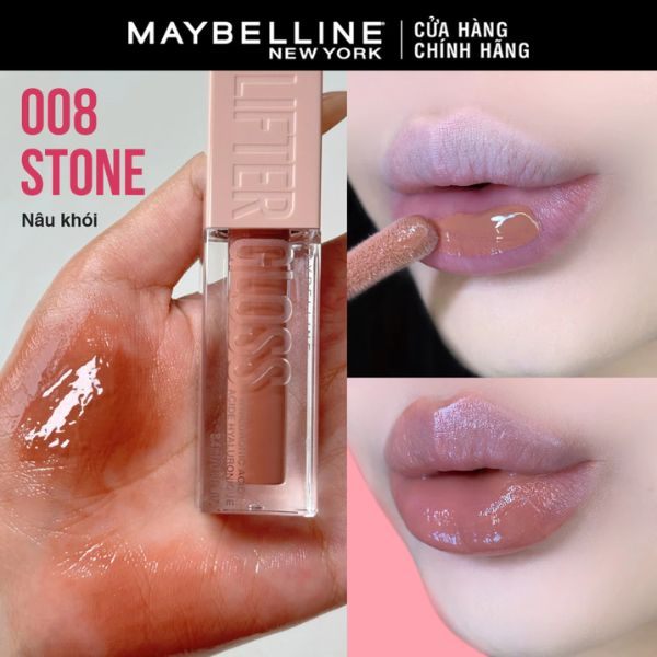 Son Bóng Maybelline Lifter Gloss #008 Stone Nâu Khói