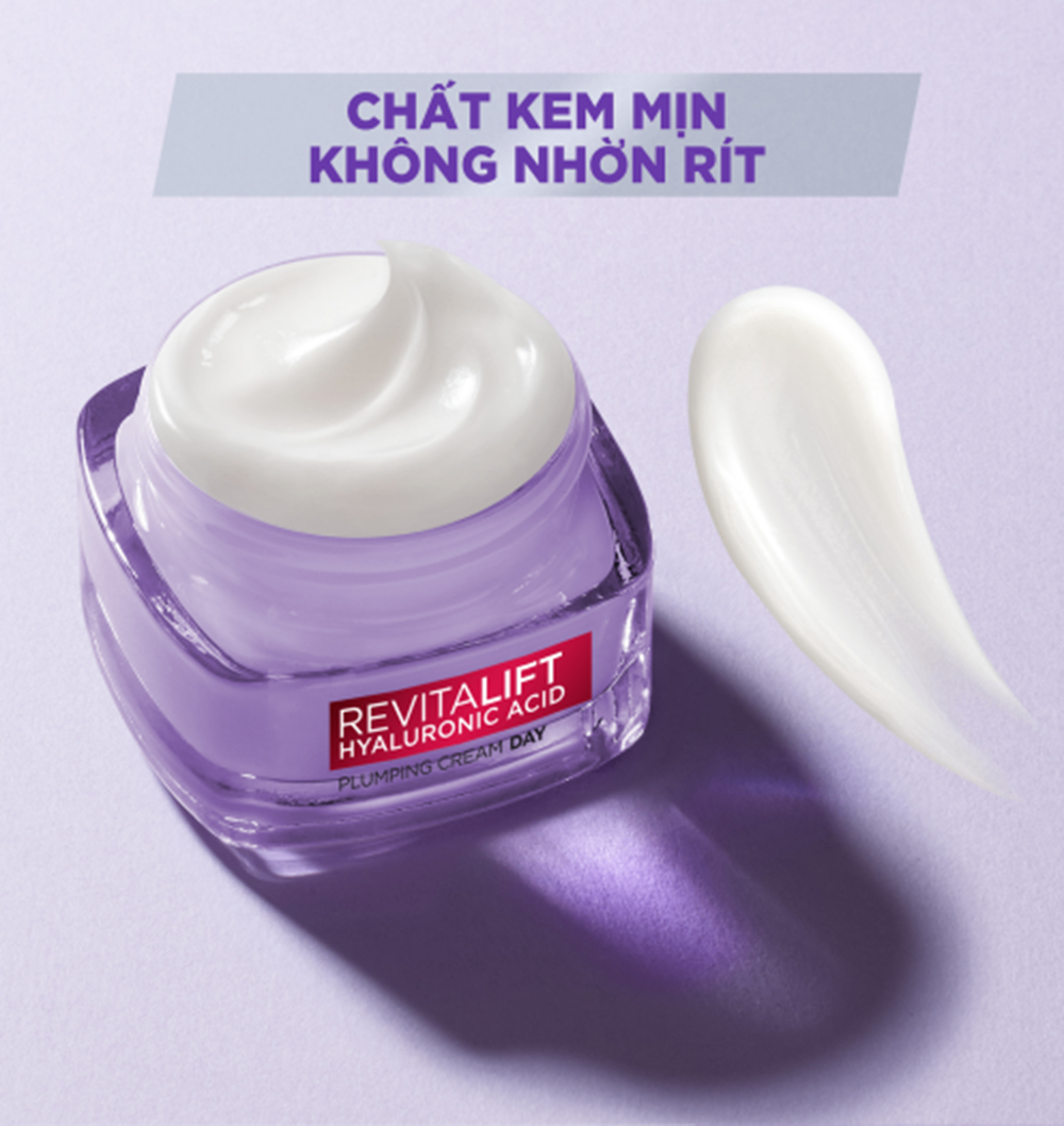Kem Dưỡng Cấp Ẩm, Cải Thiện Nếp Nhăn L'oreal Revitalift Hyaluronic Acid Line Filling Water Cream