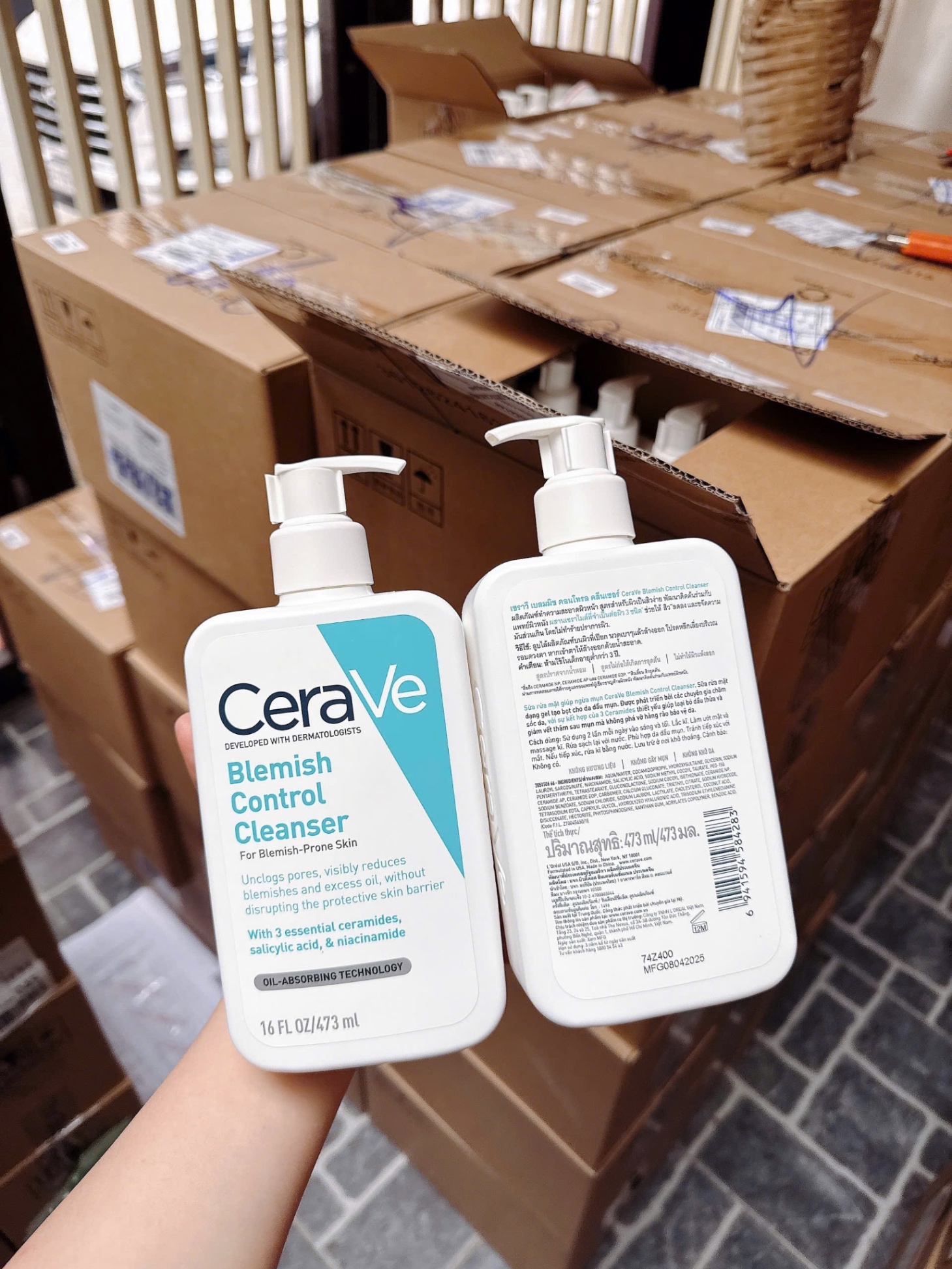 Sữa Rửa Mặt Trị Mụn Cerave Blemish Control Cleanser 473ml