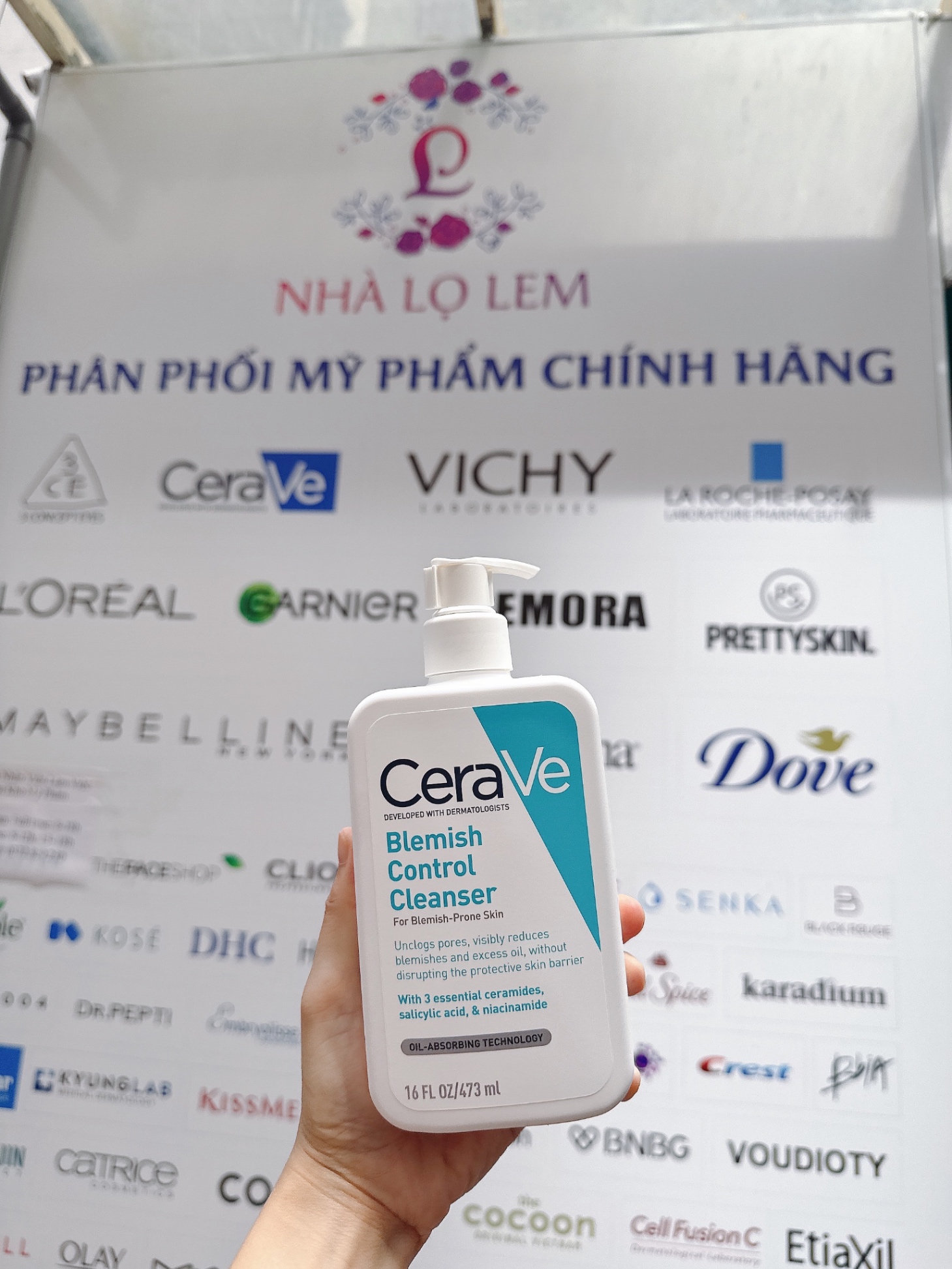 Sữa Rửa Mặt Trị Mụn Cerave Blemish Control Cleanser 473ml