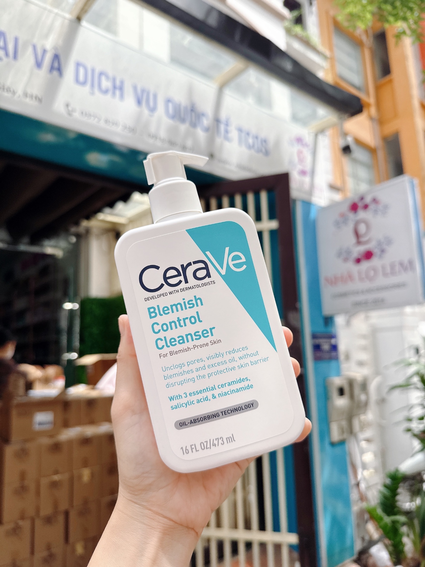 Sữa Rửa Mặt Trị Mụn Cerave Blemish Control Cleanser 473ml
