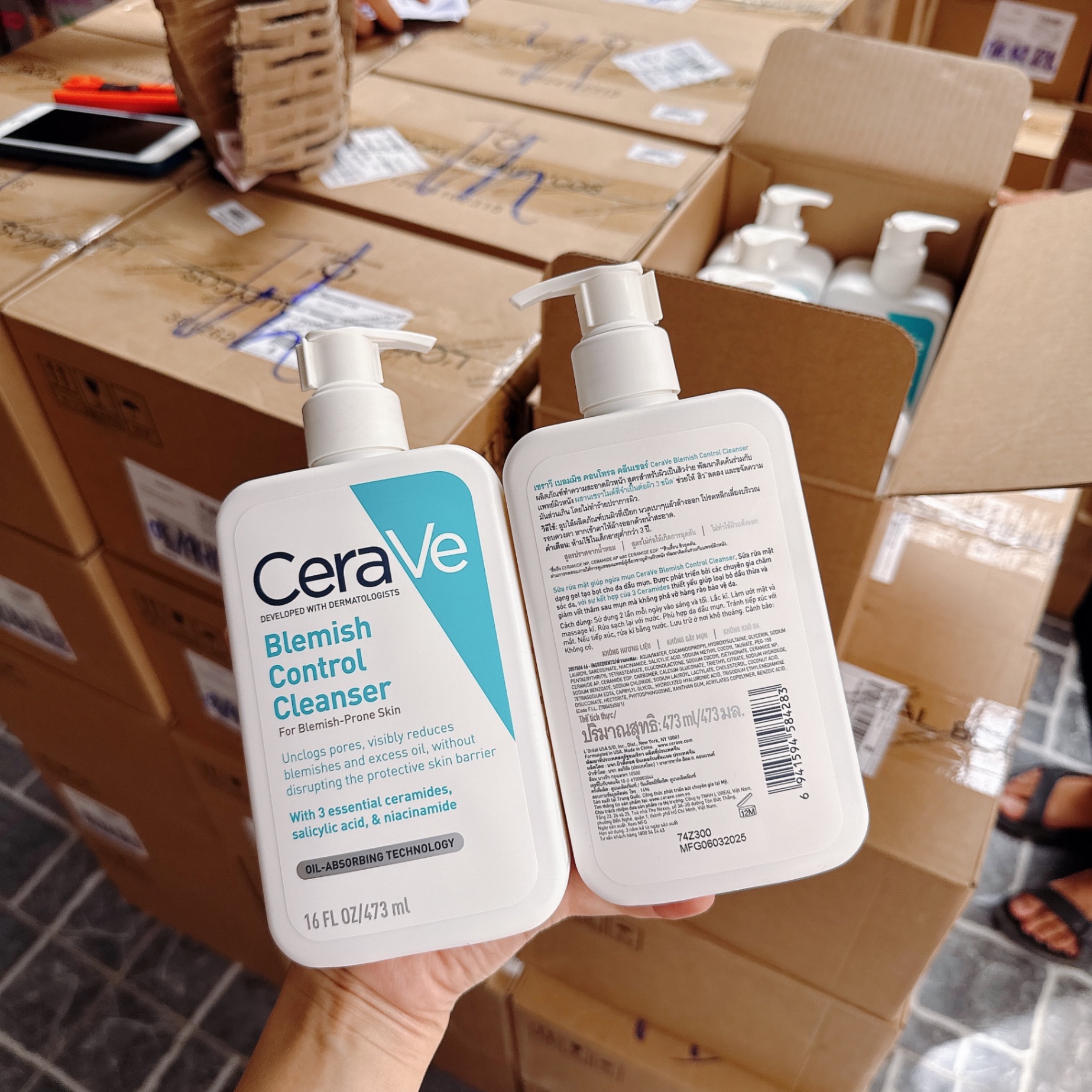 Sữa Rửa Mặt Trị Mụn Cerave Blemish Control Cleanser 473ml