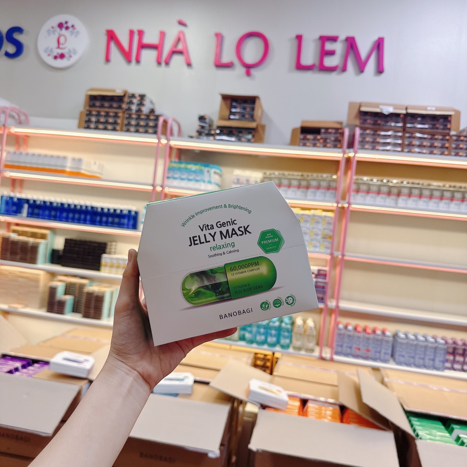 Mặt nạ Banobagi Vita Genic Jelly Mask Relaxing (Xanh lá)