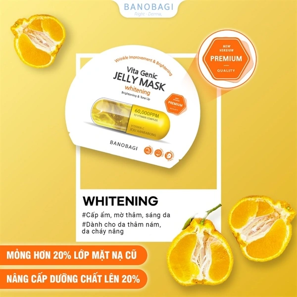 Mặt nạ Banobagi Vita Genic Jelly Mask Whitening (Vàng)
