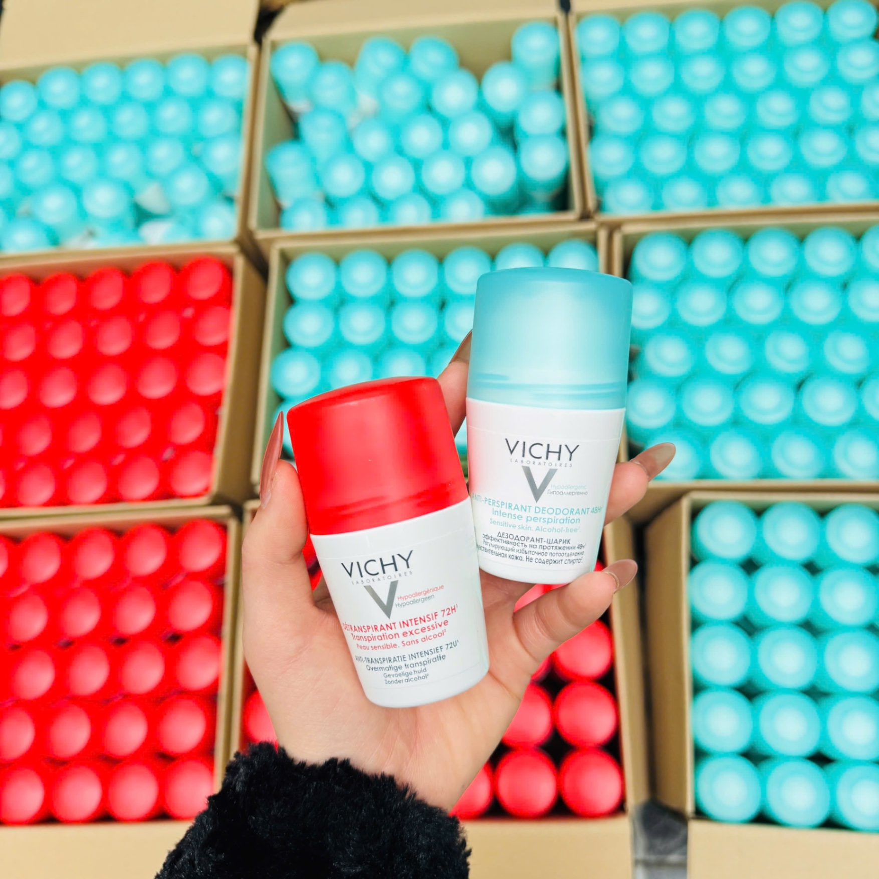 (Hàng Công Ty)Lăn Nách Vichy Pháp 50Ml - Xanh