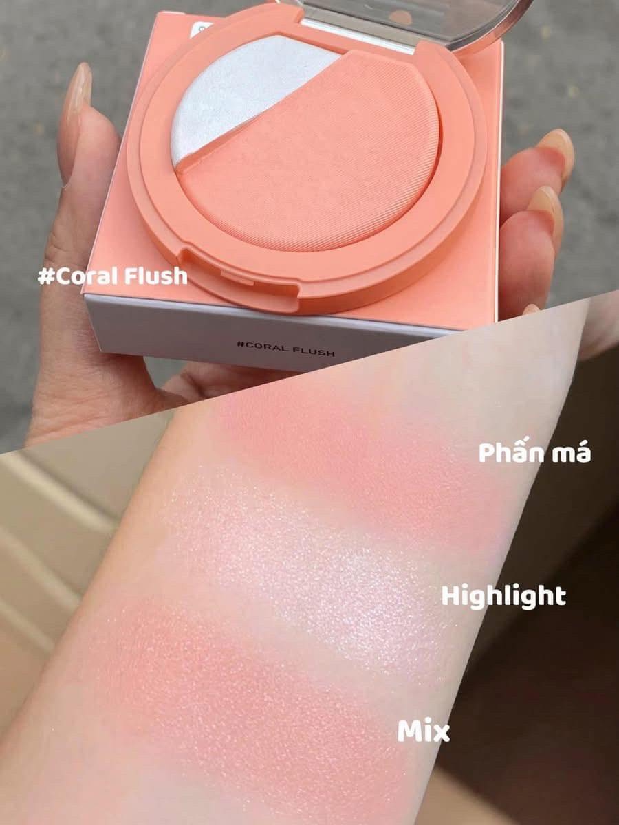 Phấn Má Hồng 3CE Blushlighter - Coral Flush