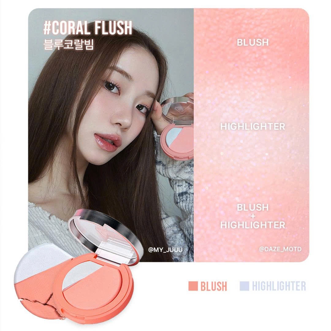 Phấn Má Hồng 3CE Blushlighter - Coral Flush