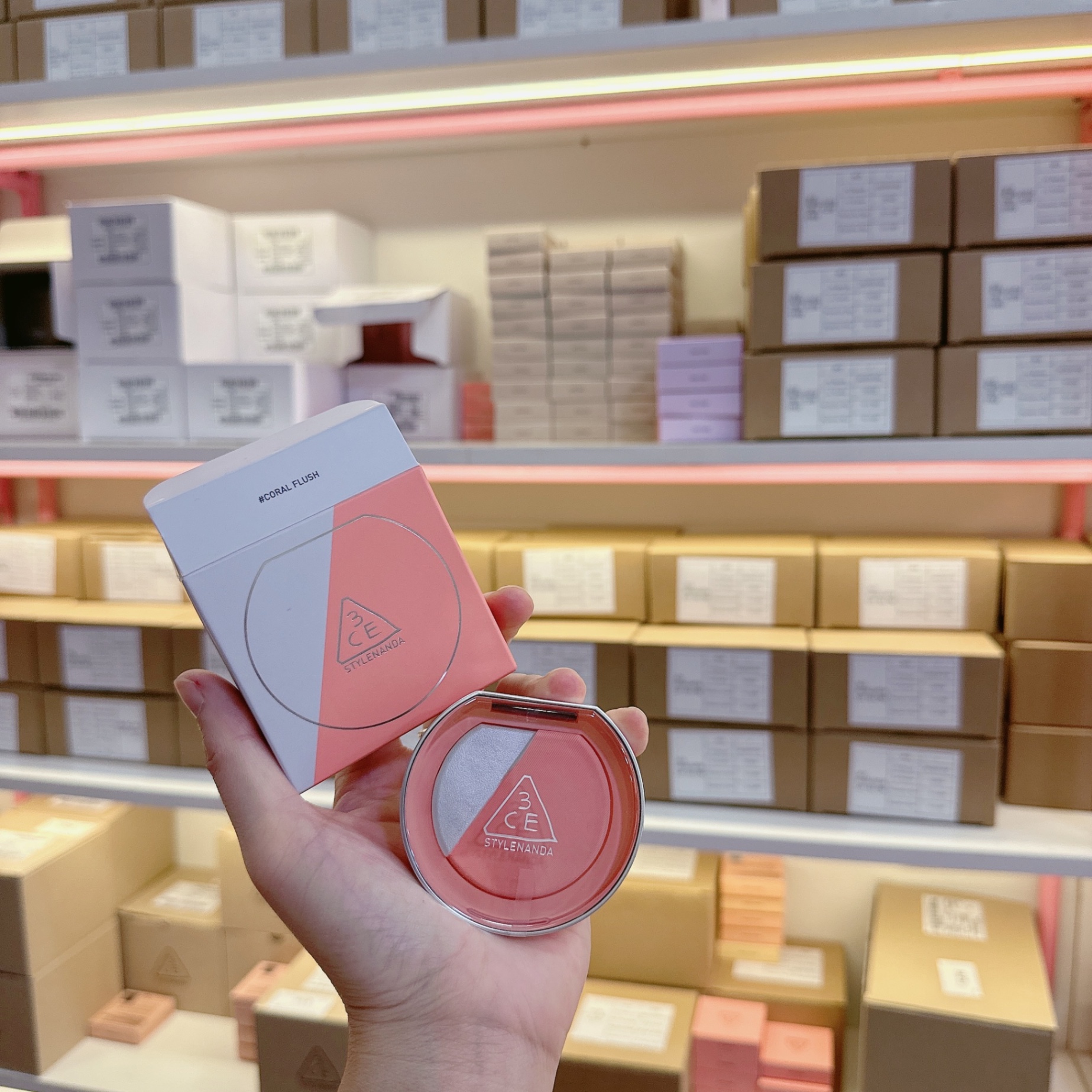 Phấn Má Hồng 3CE Blushlighter - Coral Flush