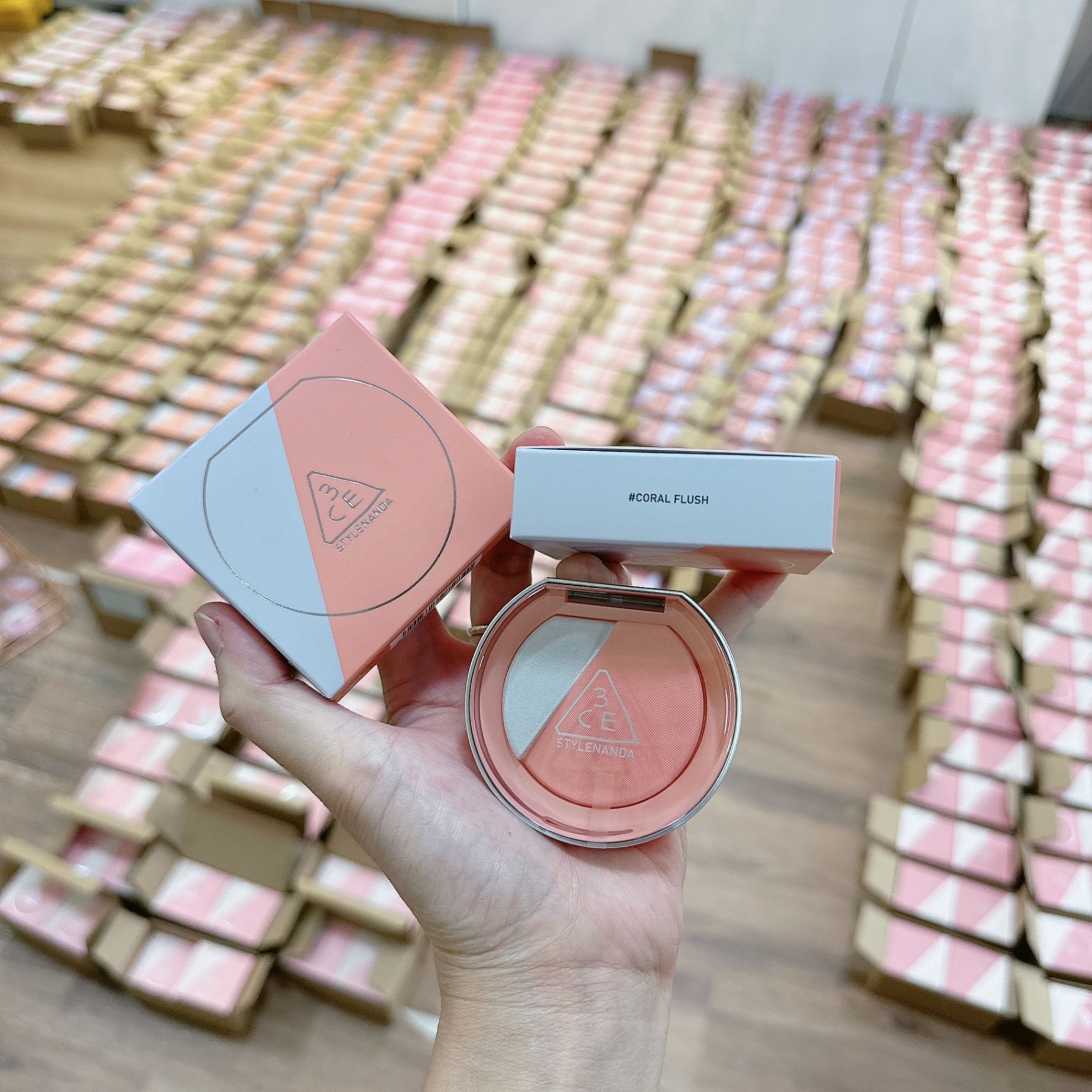 Phấn Má Hồng 3CE Blushlighter - Coral Flush