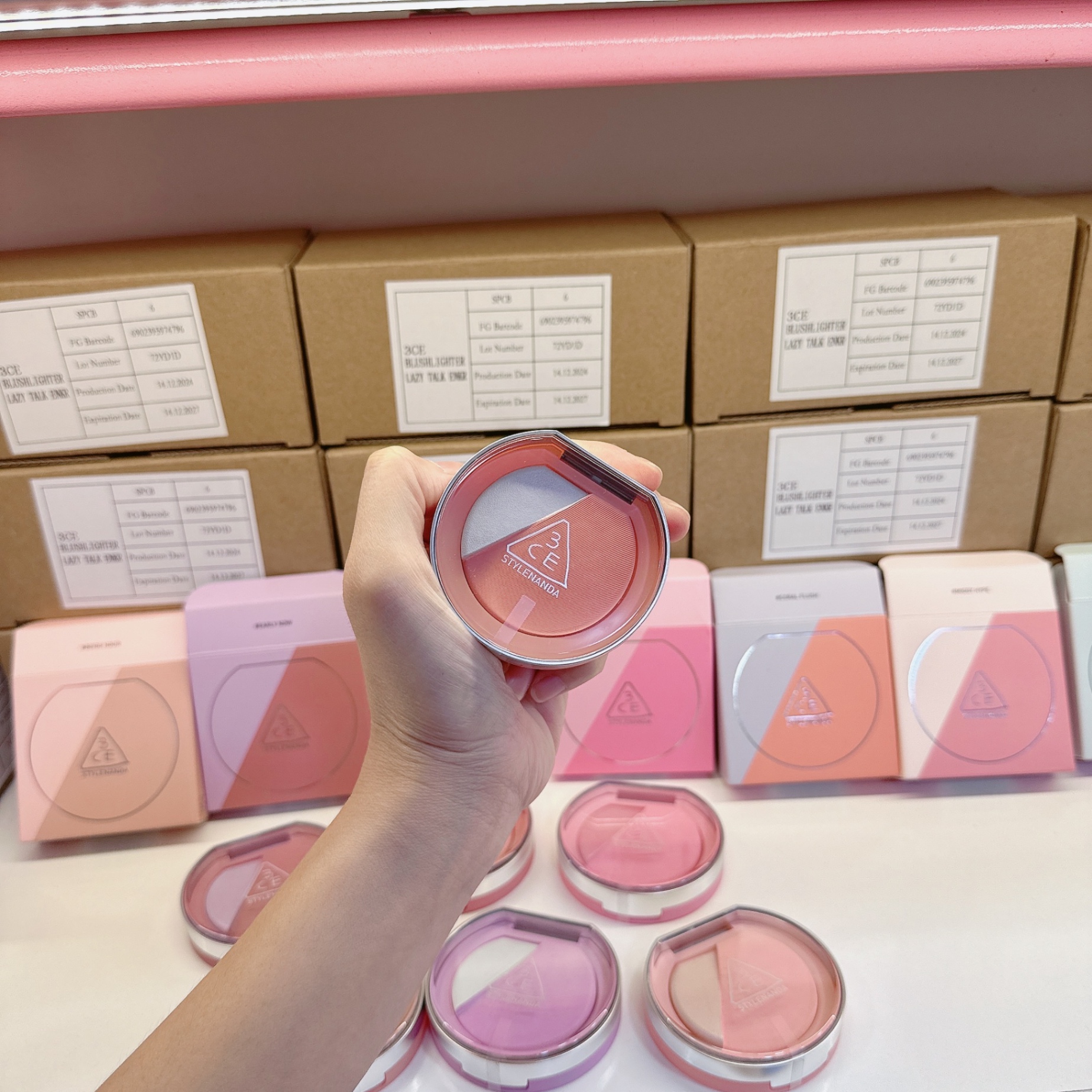 Phấn Má Hồng 3CE Blushlighter - Coral Flush