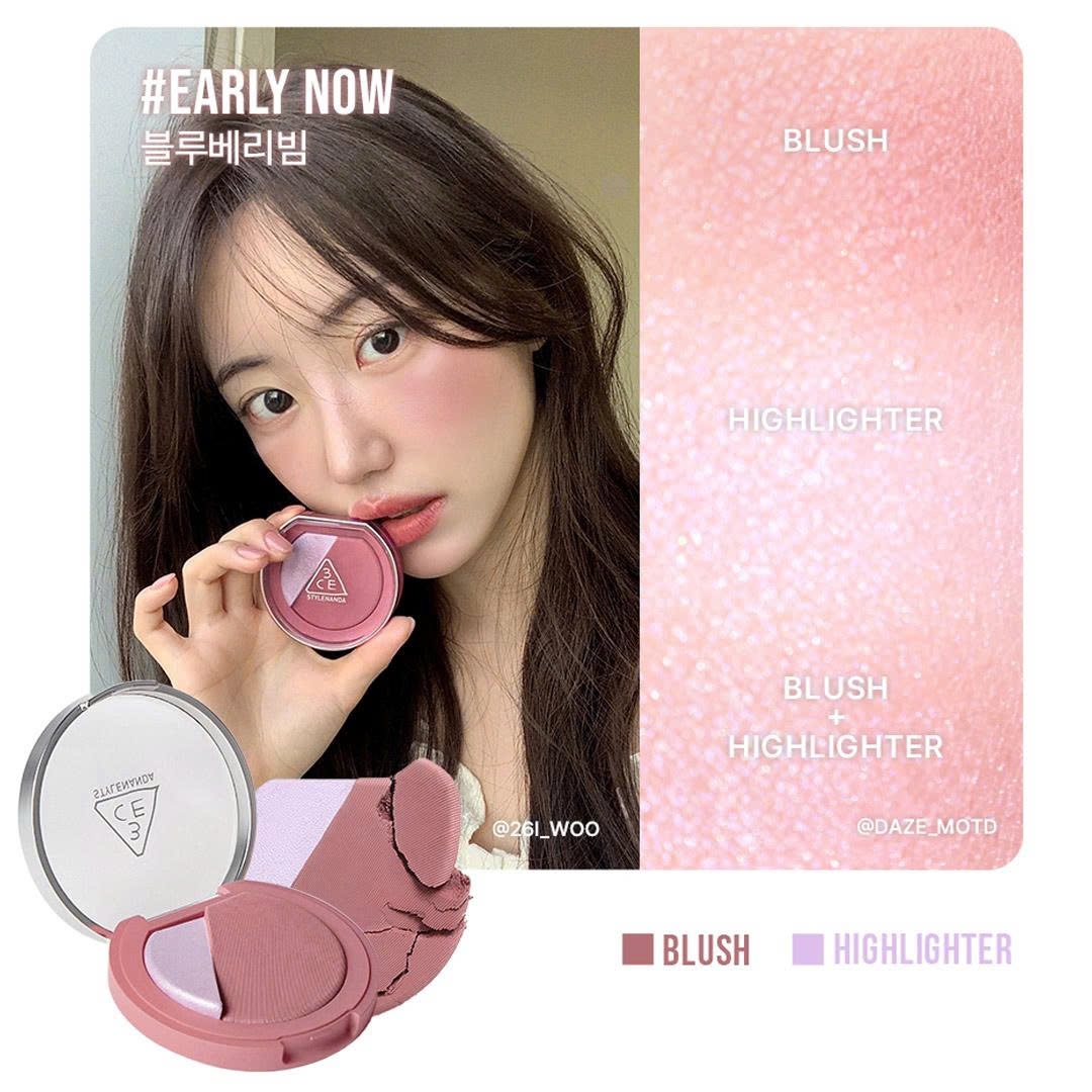 Phấn Má Hồng 3CE Blushlighter - Early Now