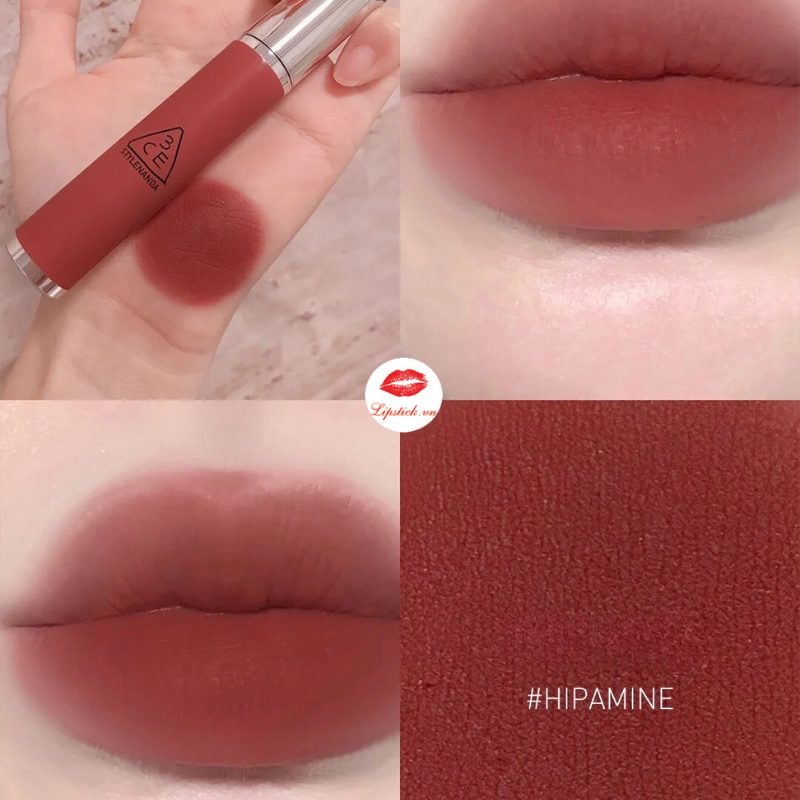 Son Kem Bùn 3CE Hazy Lip Clay 4G #Hipamine