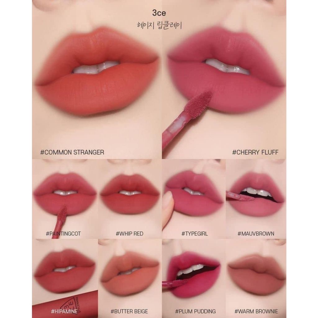 Son Kem Bùn 3CE Hazy Lip Clay 4G #Paintingcot