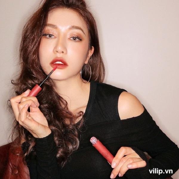 Son Kem Lì 3CE Velvet Lip Tint #Daffodil – Màu Đỏ Nâu Đất