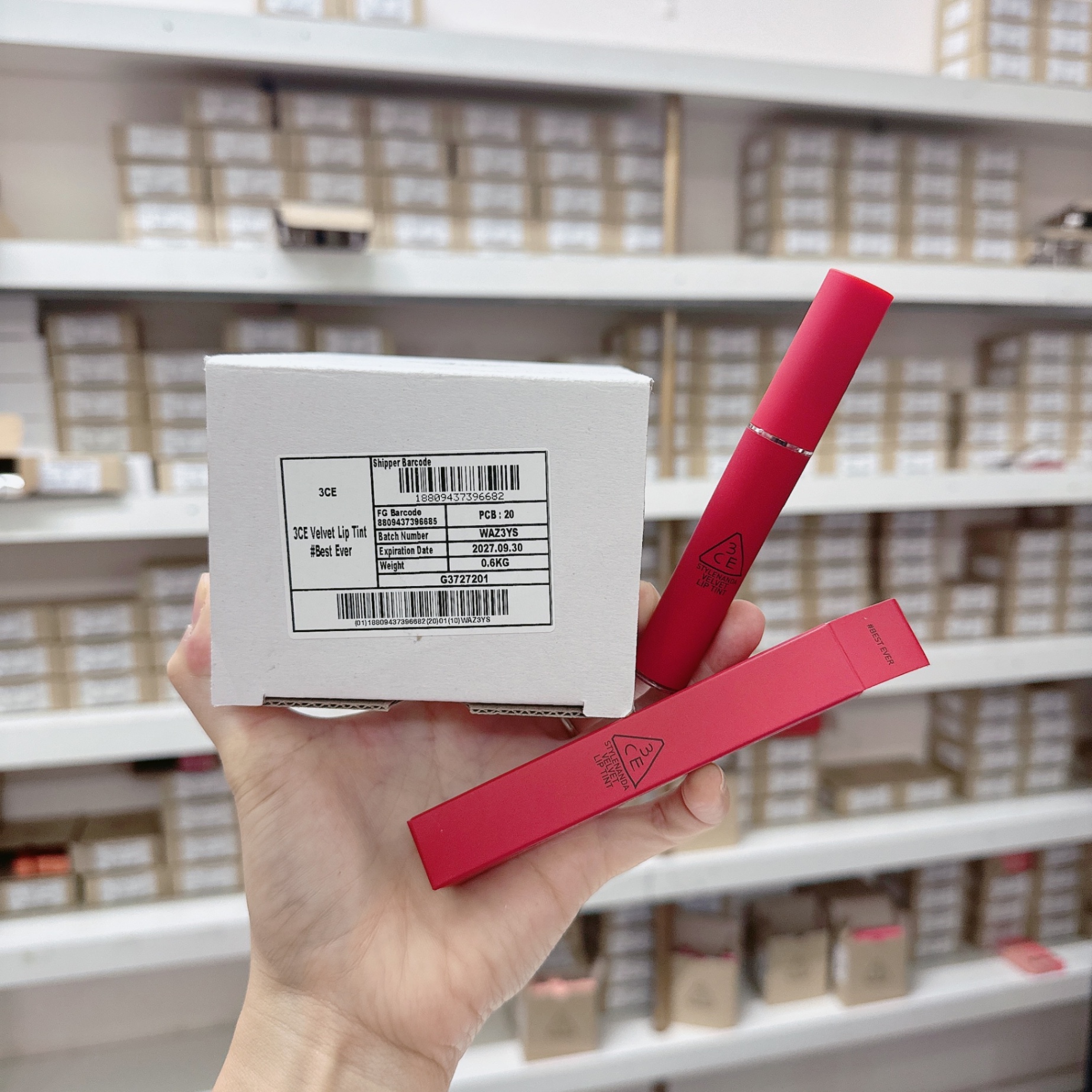 Son Kem Lì 3ce Mịn Như Nhung Best Ever - Đỏ Cánh Hồng Khô 4g