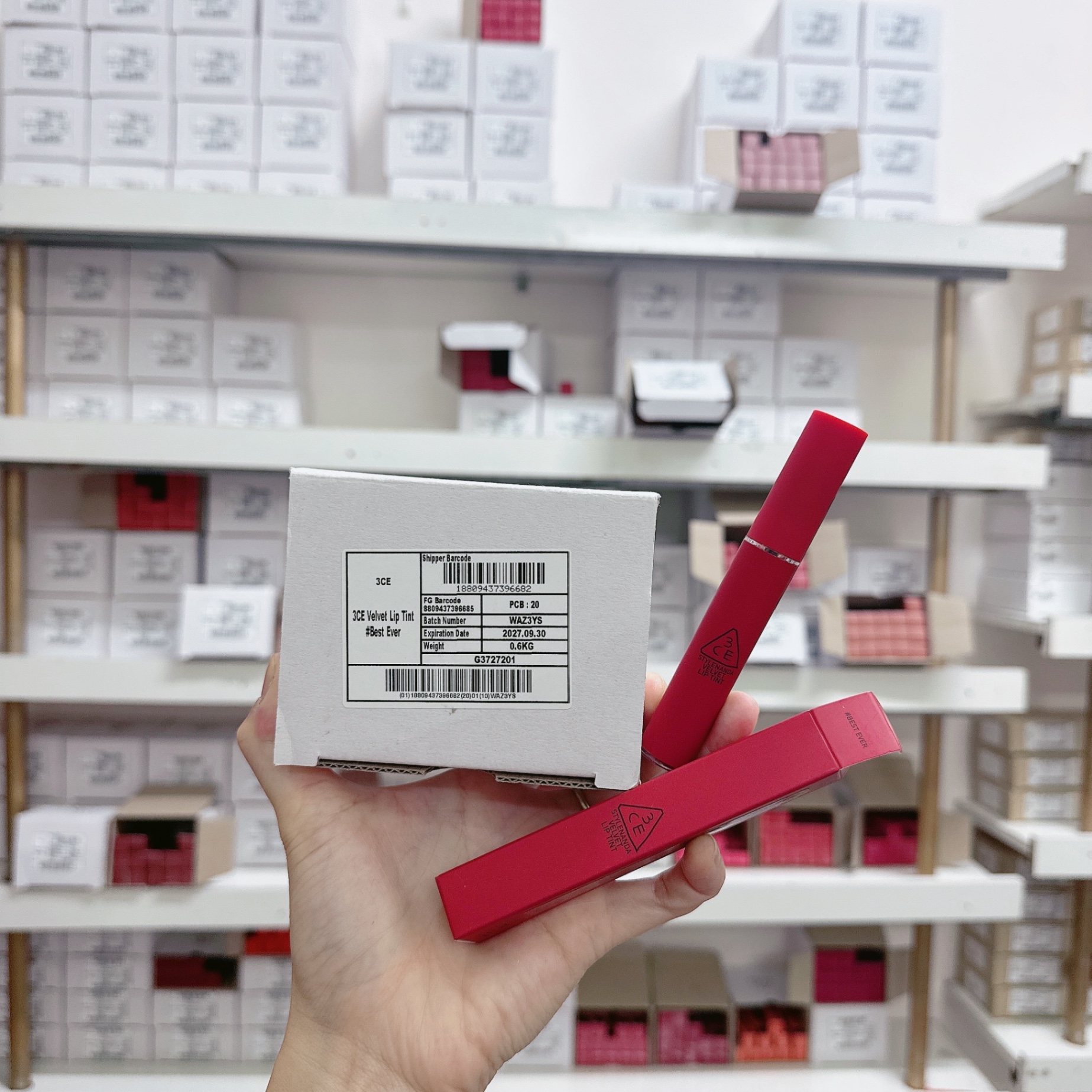 Son Kem Lì 3ce Mịn Như Nhung Best Ever - Đỏ Cánh Hồng Khô 4g
