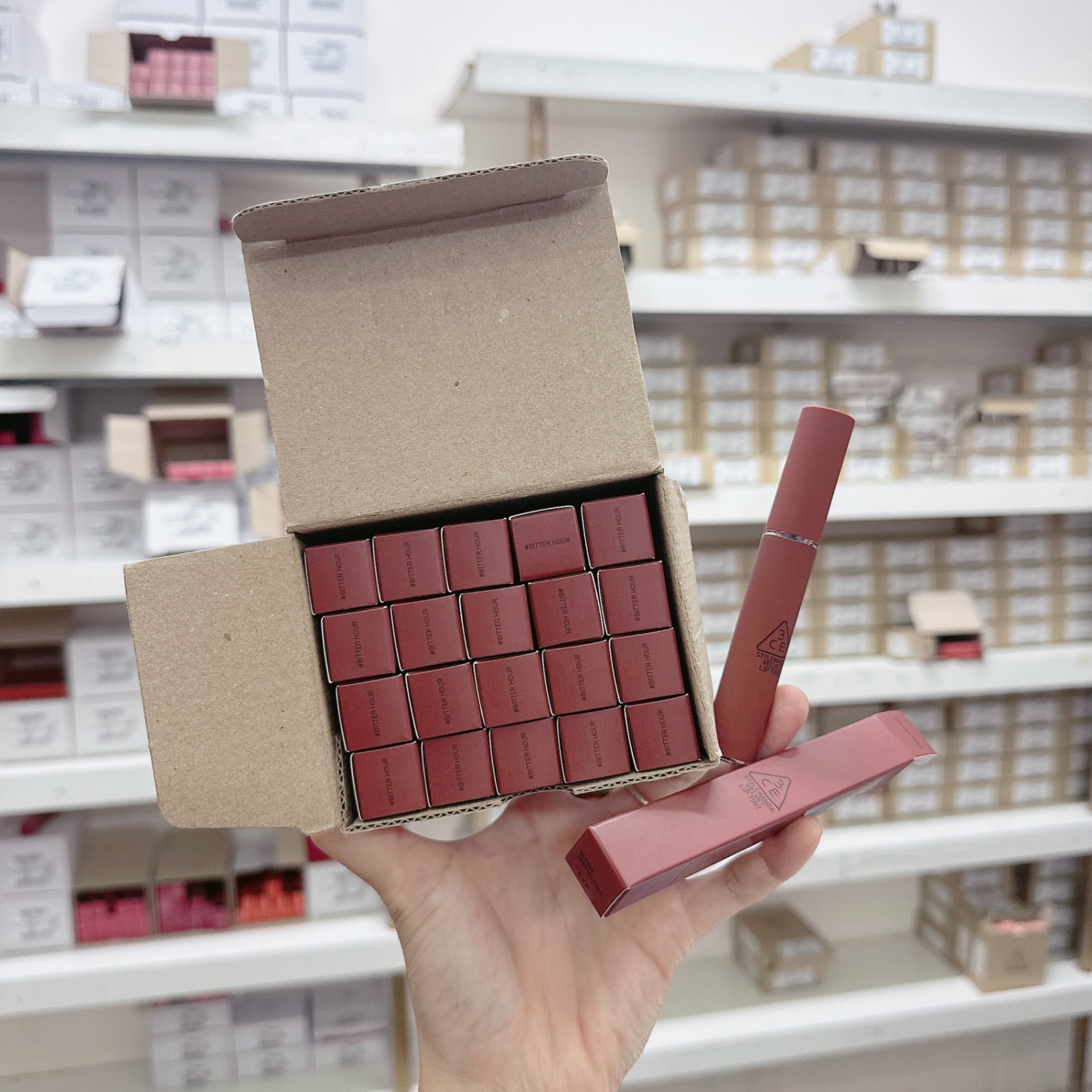 Son 3CE Velvet Lip Tint #Bitter Hour - Màu Đỏ Nâu Đất