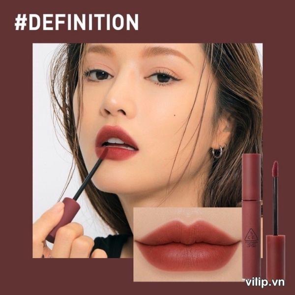 Son 3CE Velvet Lip Tint #Definition – Màu Đỏ Đất