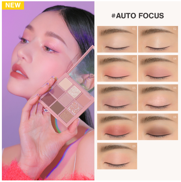 Bảng Phấn Mắt 3Ce 9 Ô Multi Eye Color Palette #Auto Focus