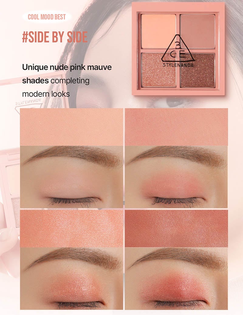 Bảng Phấn Mắt 3Ce 4 ô Mini Multi Eye Color Palette #Side By Side